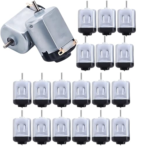 MTDELE 20Pcs Mini Small DC Motors 1.5V 3V 5V 6V 130 Micro Toy Electric Motors Compatible with for DIY Kids Projects