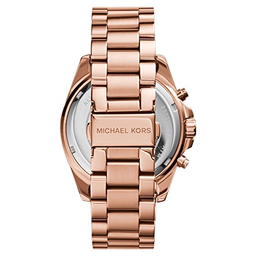 Michael Kors Stainless Steel Lexington Analog Gold Dial Women's Watch