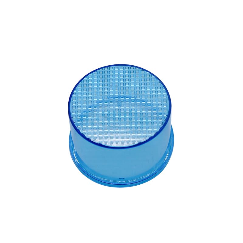 Colorful Plastic Autoclavable Holder Round Cleaner Soaking Box with Cover Filter (Blue)
