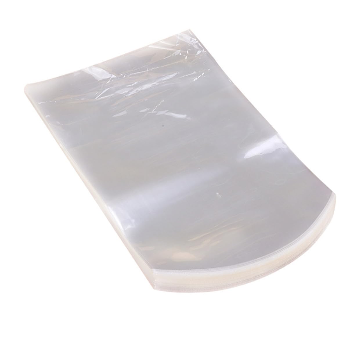 100 Pieces PVC Heat Shrink Wrap Bags 9x25cm Curved Seal Packaging Film for Food Wrapping, Bottle and Craft Protection, Industrial Heat Shrink Film for Shipping and Party Favors