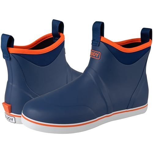 Image of Buoy Boots Men's Waterproof Rubber Fishing & Deck Boots, Ankle Rain Boots