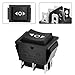 EEEkit Momentary Rocker Switch, DC12V 20A 6Pin DPDT (ON)/Off/(ON) Reverse Polarity Toggle Switch Double Pole Double Throw for Car Boat, 2Pcs