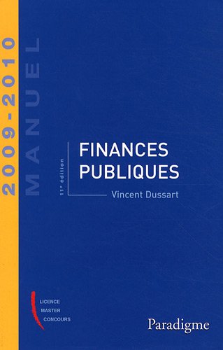Télécharger Finances publiques 2009-2010 Livre PDF Gratuit