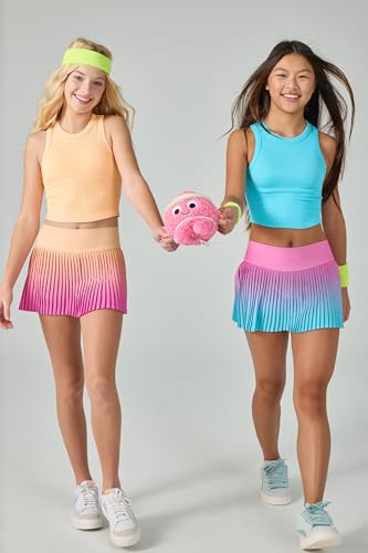 iscream Big Girls Spandex Blend Stretchy Pleated Ombre Skort for Casual and Sports Wear4