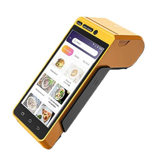 Terminal portátil de pago inteligente móvil, caja registradora con impresión Bluetooth, máquina Pos inteligente todo en uno táctil, portátil