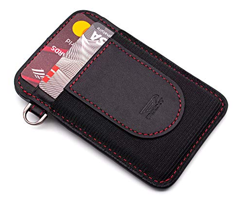 Image of POCKT Card Holder Wallet For Men and Women - Slim Minimalist Front Pocket Wallet Elastic Credit Card Holder Genuine Leather RFID Blocking Card Case Wallets