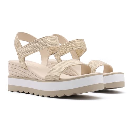 Image of Athlefit Women's Platform Ankle Strap Sandals