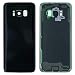 Produktbild MovTEK Akkufachdeckel Akkudeckel Rückseite Glas für Original Samsung Galaxy S8 G950 Serie Schwarz Backcover Batterieabdeckung Reparatur-Set (Midnight Black)
