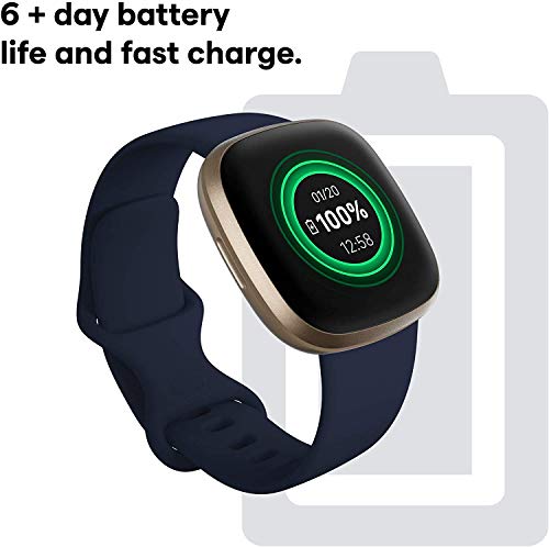 ▷ Fitbit Versa 3 Reloj inteligente de salud y fitness con llamadas