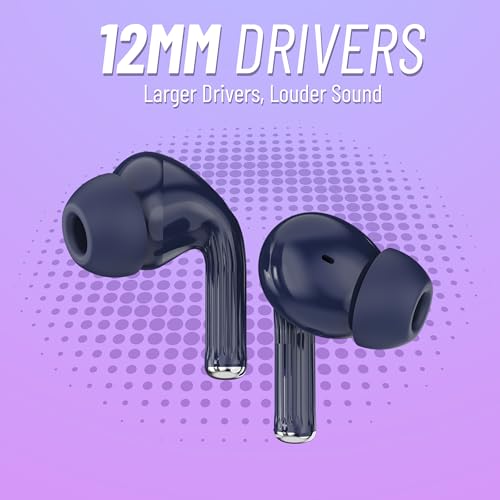 Image of AROMA TWS20 Sonic V5.4 Upto 60Hr Playtime* ENC Dual Paring Fast Charging, Heavy Bass Bluetooth