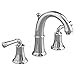 American Standard 7420.801.002 Portsmouth Widespread Lavatory Faucet with Speed Connect Drain with Lever Handles, Crescent Spout, Polished Chrome