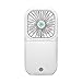 Jjoer Elektrische Ventilatoren Faltbarer LüFter Ventilator Leise USB Kleiner Ventilator Leise Ventilator Akkubetrieben Tragbarer Ventilator FüR Schlafzimmer White