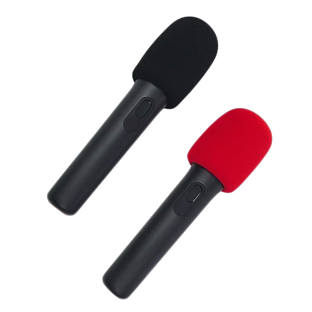 Pare-vent pour microphone sans fil à main pour JBL PartyBox Encore 2 / Encore Wireless Mic, pare-vent anti-salive, housse en mousse lavable (noir)