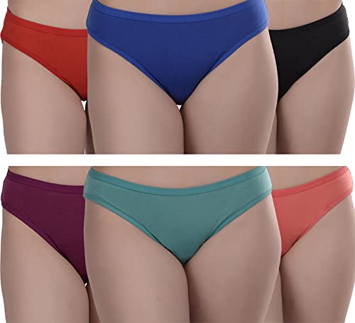 Image of FIMS - Fashion is my style Women's Cotton Hipsters Panties for Women, Soft Stretchable Cotton Fabric, Non-Padded, Multi-Color Panties, See Main Image to Check Nos of Panties You Will Get.