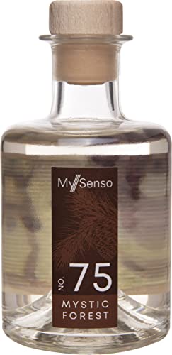 MySenso Ricarica 200ml Alpine - N°75 Mystic Forest - Ricarica per diffusore a Bastoncini con Olio di Pino cembro Biologico - fragranza Alpina per casa e Ambiente - Profumo Fresco, legnoso