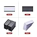 200 Pieces Magnetic Label Holders with Magnets Magnetic Data Card Holders with Clear Plastic Protectors for Metal Shelf, Whiteboard (1 x 2 Inch)