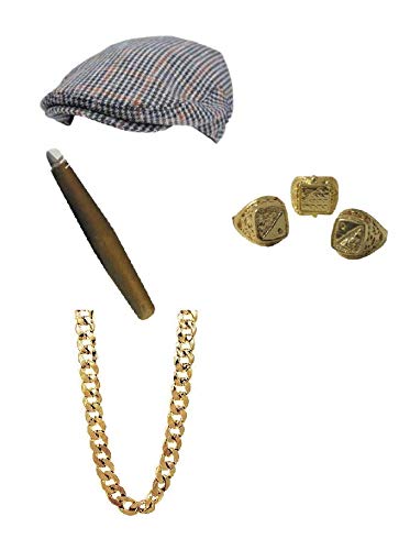 Mega_JumbleSale® Del Boy Rodney Only Fools Trotter Stag Night 80s Fun Shelby Style Fancy Dress Costume Set