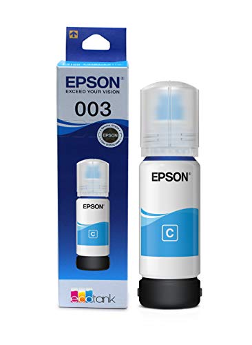 Epson 003 Ink Bottle (Cyan), Compatible with :L3110 /L3101/ L3150 / L4150 / L4160 / L6160 / L6170 / L6190 Printer Models - Image 2