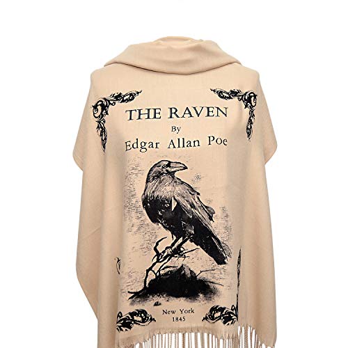The Raven by Edgar Allan Poe Shawl Scarf Wrap