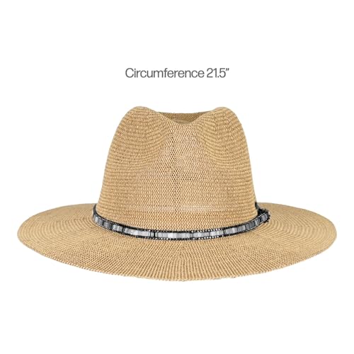Sombrero Panama con detalle de pedrería miniatura 4