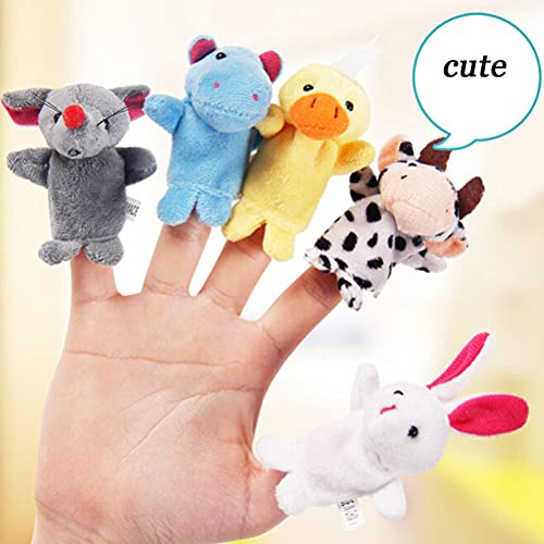 TomaiBaby 16 unidades bebê animal fantoches de dedo adorável animal boneca luvas brinquedos educativ
