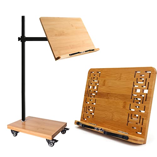 Wishacc 1Pcs Cookbook Stand With 1Pcs Floor Stand For Book Reading #TOP30