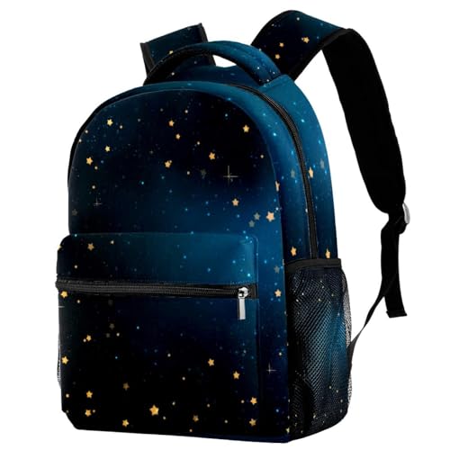Sac à dos d'école pour adolescentes et sac de voyage multicolore étoiles