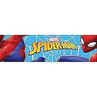 AGDesign Selbstklebende Bordüre Marvel Spider-Man WBD 8106 | Wasserfest Kinderzimmer Wand Aufkleber Dekoration | Wandbordüre für Mädchen und Junge | Folie, Mehrfarbig | Breite 500 cm x Höhe 14 cm