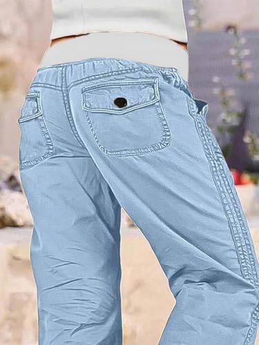 Image of Flamingals Straight Leg Drawstring Pants for Women
