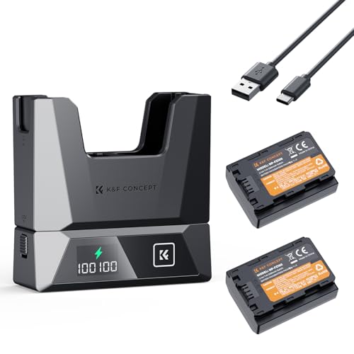 Cargador 18 W y Batería NP-FZ100 Compatible con Sony A7iv, A7C y FX30