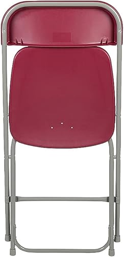 Vista 195 de Flash Furniture Hercules - Silla plegable comercial grande y alta, extraancha, capacidad de 650 libras de plástico duradero, color negro, paquete