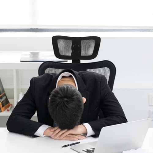 Chaise de bureau : appui-tête réglable contre le mal de dos - 3