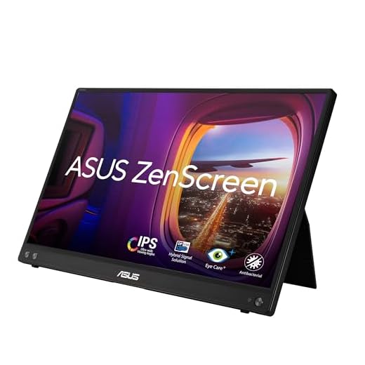 ASUS ZenScreen 15.6” 1080P Portable Monitor (MB16ACVR) - Full HD, IPS, Eye Care, USB-C Power Delivery Monitor (Renewed)