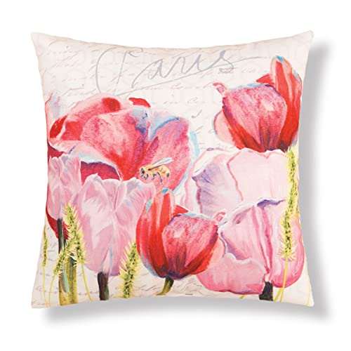 C&F Home Tulips Premium Indoor / Outdoor Pillow Spring Summer Flowers Decor Decoration Throw Pillow For Patio Couch Chair Living Room Bedroom 18