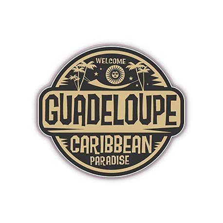 Bearn 2B Guadeloupe logo 561 adhésif sticker - Taille : 4 cm - Bleu - Vinyle - Résistant aux intempéries - Sticker de qualité professionnelle