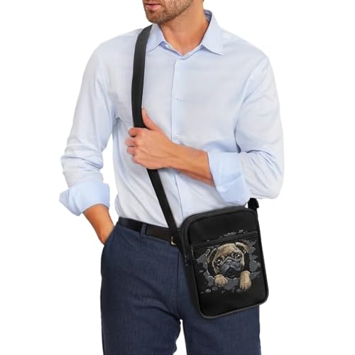 Suobstales Shoulder Bag Crossbody Bag for Women Men Small Messenger Bag Casual Handbag with Adjustable Strap for Work Cycling3