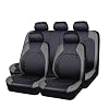 Car Seat Cover Sets for VW T-ROC 2018-2024, Comfortable Breathable Interior Accessory,A-Grey