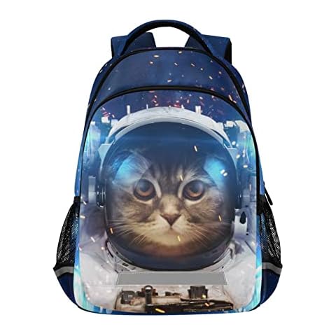 Mnsruu Cat Astronaut Kids Backpack Cover