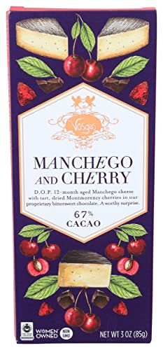 Vosges Haut Chocolat Manchego & Cherry Chocolate Bar, 3 Oz #TOP4