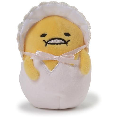 GUND Sanrio Gudetama The Lazy Egg Baby Stuffed Animal Plush, Yellow and White, 4.5