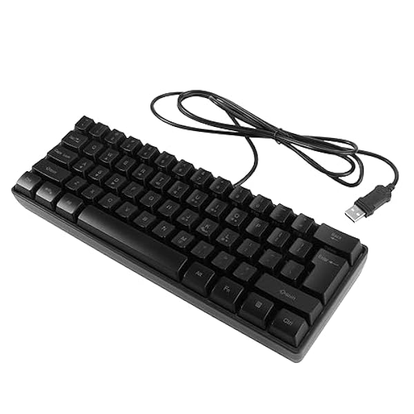UKCOCO 2 Stuks 61-Toetsen Toetsenbord Bedraad Toetsenbord Mechanische Toetsenborden Toetsenbord Bedraad Verlicht Toetsenbord Backlit Gaming Toetsenbord Backlight Toetsenbord 61 Toetsen