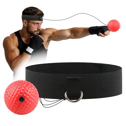 Boxing Reflex Ball Improve Speed Hand-Eye Coordination Training Equipment for Men and Women for Daily Fun and Fitness Training Ideal for Speed Boxing Mixed Martial Arts Fitness Reaction Training
