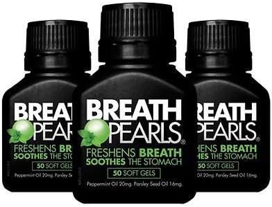 200 Softgels Breath Pearls Breath Freshener (Peppermint & Parsley Seed Oil)