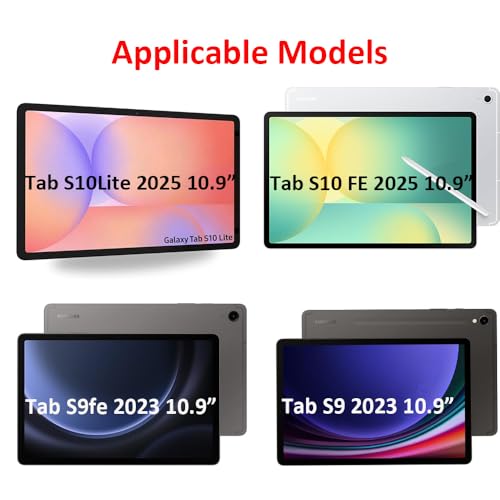 Image of for Samsung Galaxy Tab S10 Lite /S10 FE /S9 FE 10.9 inch /S9 11 inch Keyboard Case: 3 Zone 7 Colors Backlit Trackpad Keyboard for 10.9-inch S10 Lite Tablet - Detachable Wireless Key Board Cover with Pen Holder