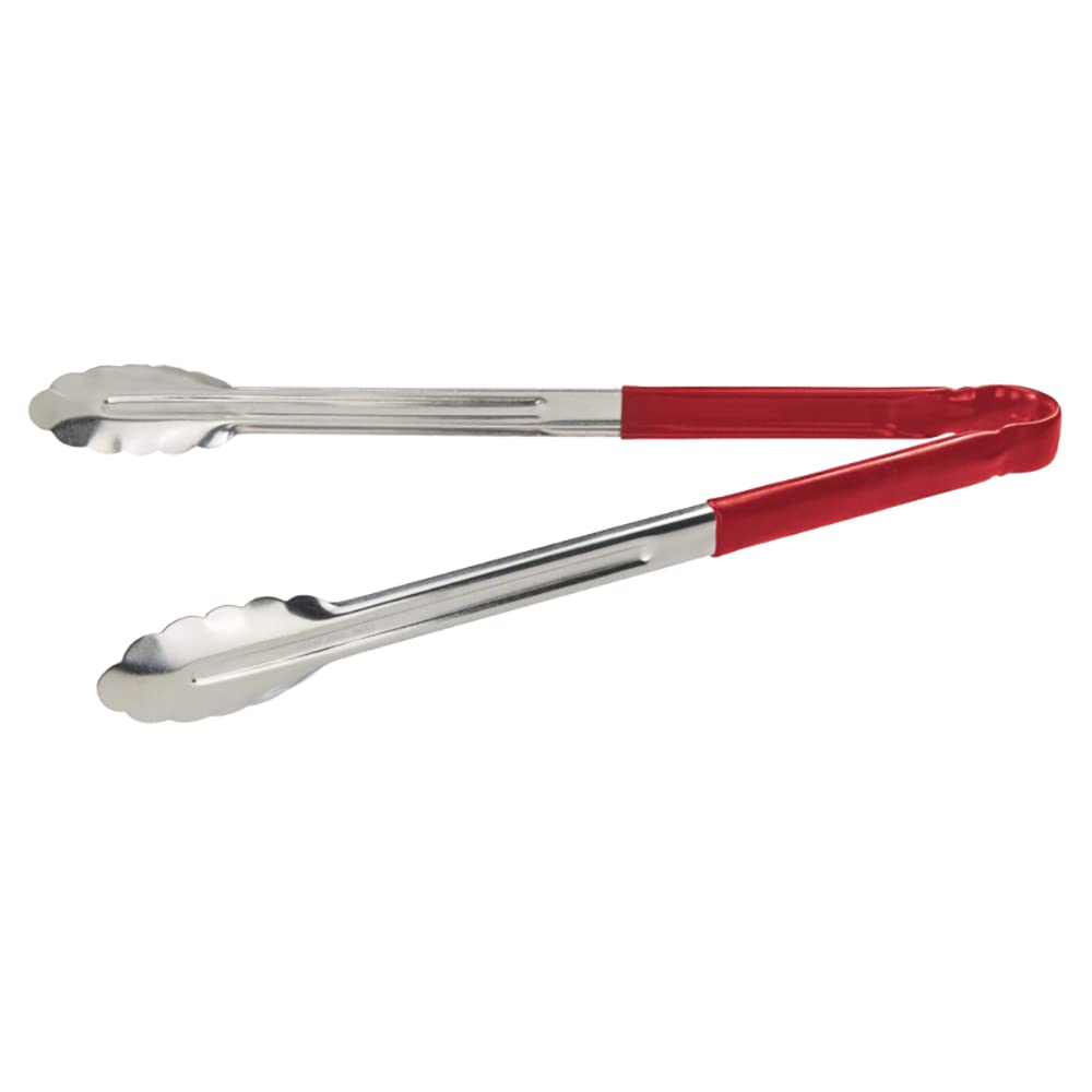 Stainless Steel Utility Tong (15" Red Tong)