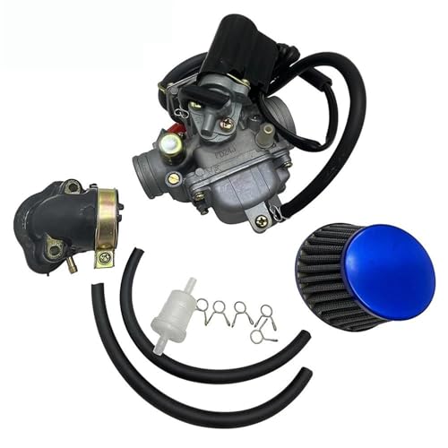 Carburateur GY6 PD24J 125cc 150cc avec collecteur d'admission pour scooter et ATV