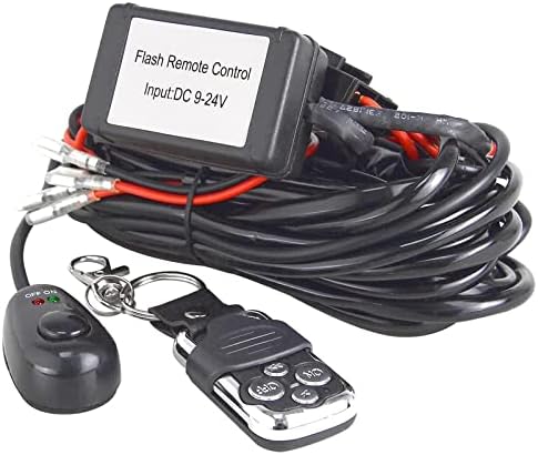 Universal LED Light Bar & Fog Light Wiring Harness Kit - 40A 12V With Switch, Relay & Fuse, 3-Year Warranty