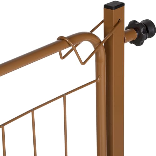 Portão Pet Segurança para Cães e Bebês Largo 69 a 84cm com Extensor 10cm Cor Marrom