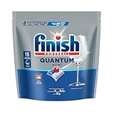 Finish® Quantum Detergente en Tabletas para Lavavajillas, 15 tabletas, Sin necesidad de pre-lavar para una limpieza...