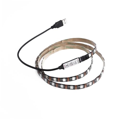 Tira LED RGB flexible 1 m con control USB miniatura 1